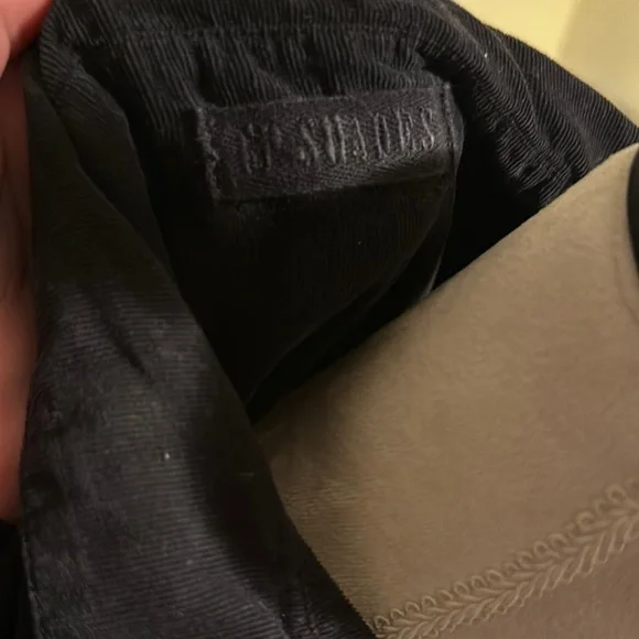 Black Long Corduroy Sleeve Tunic - Picture 2 of 3